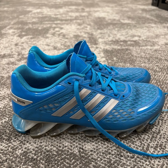 Adidas Springblade Razor Solar Blue Silver Womens U.S. 8 Shoes - Picture 1 of 6